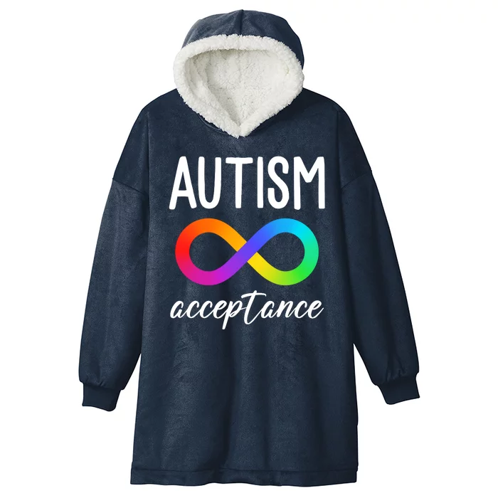 Autism Acceptance Awareness Hooded Wearable Blanket