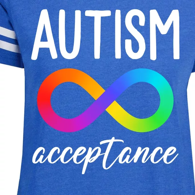 Autism Acceptance Awareness Enza Ladies Jersey Football T-Shirt