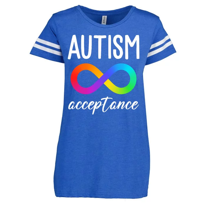 Autism Acceptance Awareness Enza Ladies Jersey Football T-Shirt