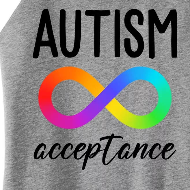 Autism Acceptance Awareness Women’s Perfect Tri Rocker Tank