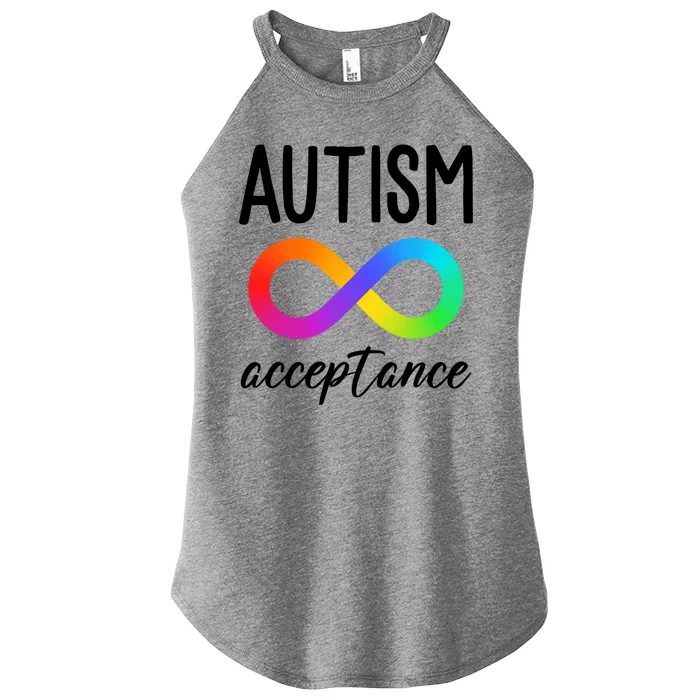 Autism Acceptance Awareness Women’s Perfect Tri Rocker Tank