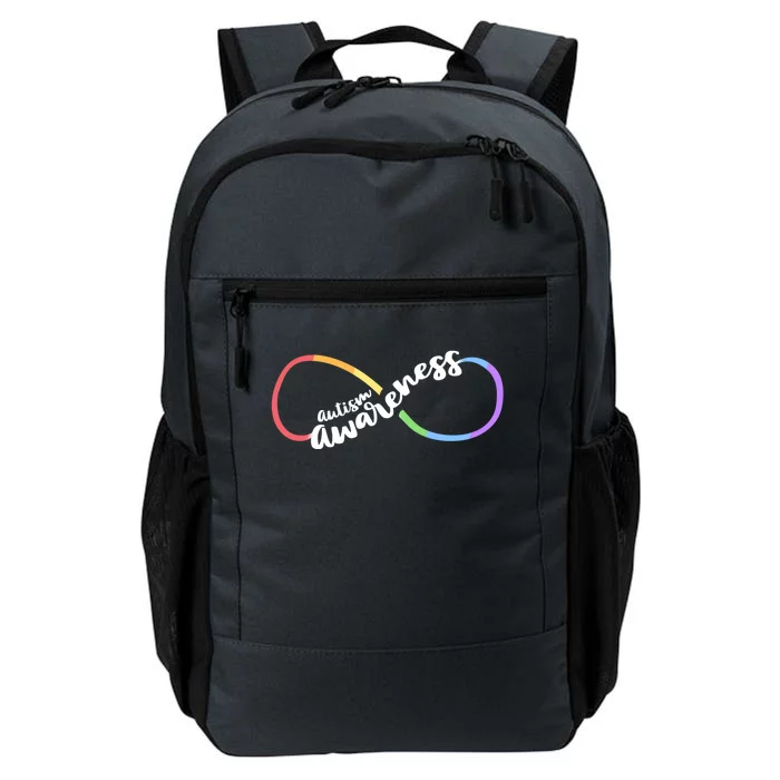 Autism Awareness Autistic Acceptance Rainbow Infinity Symbol Gift Daily Commute Backpack