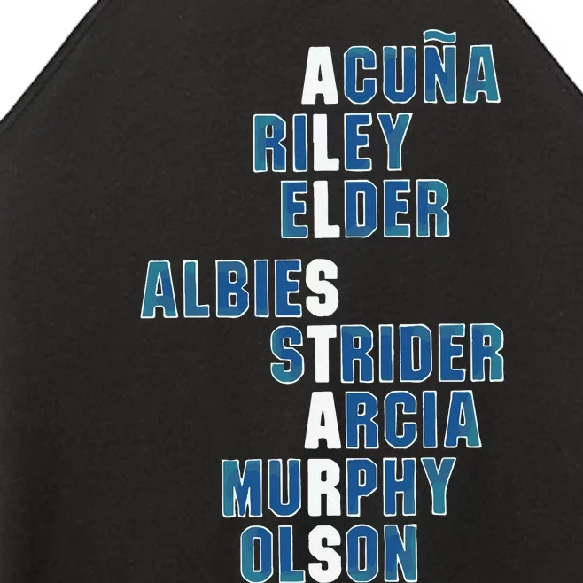 Atlanta AllStars Acuna Jr Austin Riley Bryce Elder Ozzie Albies Spencer Strider Women’s Perfect Tri Rocker Tank