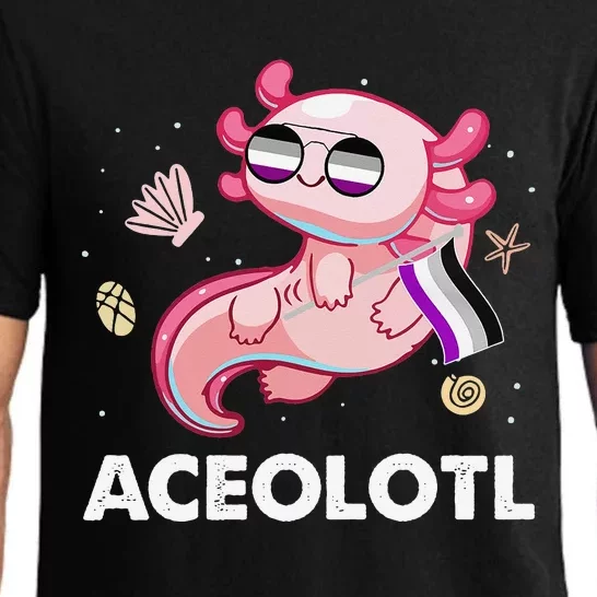 Ace Axolotl Asexual Pride Flag Mexican Salamander LGBTQ Pajama Set