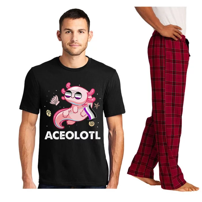 Ace Axolotl Asexual Pride Flag Mexican Salamander LGBTQ Pajama Set