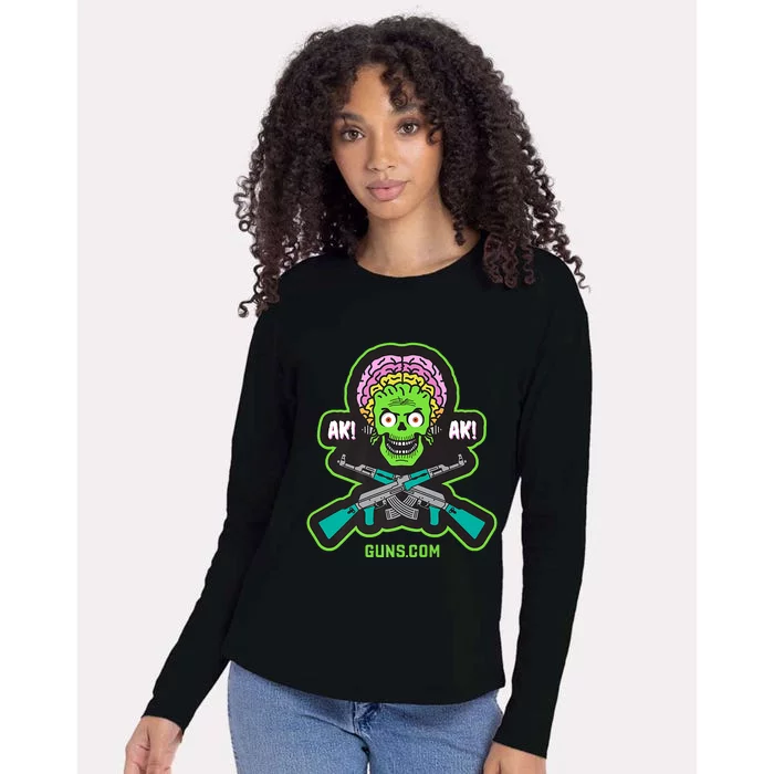 AK! AK! AK47 Alien Premium Womens Cotton Relaxed Long Sleeve T-Shirt