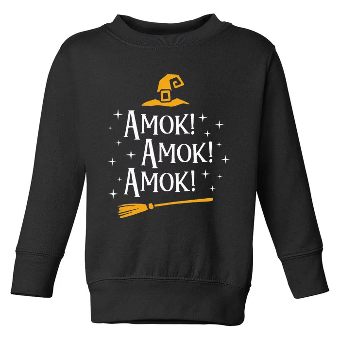 Amok Amok Amok Cute Costume Idea Sisters Halloweens Toddler Sweatshirt