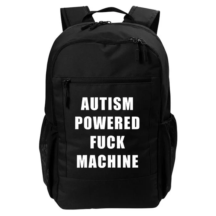 Autism Awareness Autism Powered Fck Machine Daily Commute Backpack