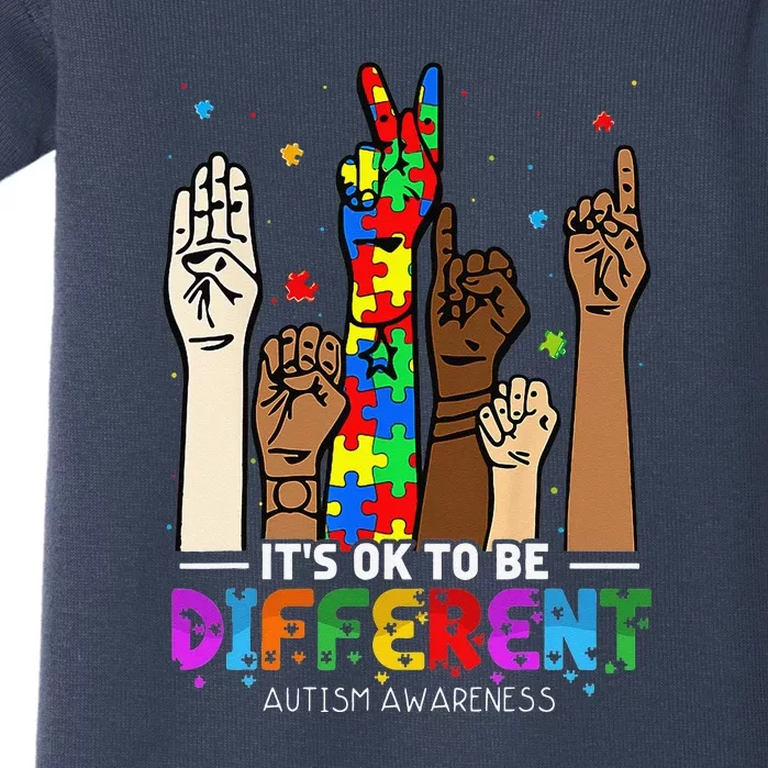 Autism Awareness Acceptance Its Ok To Be Different Baby Bodysuit