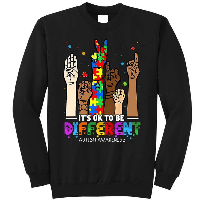 Autism Awareness Acceptance Women Its Ok To Be Different Sweatshirt