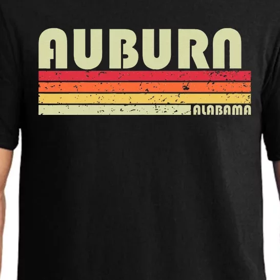 Auburn Al Alabama Funny City Home Roots Gift Retro 70s 80s Pajama Set