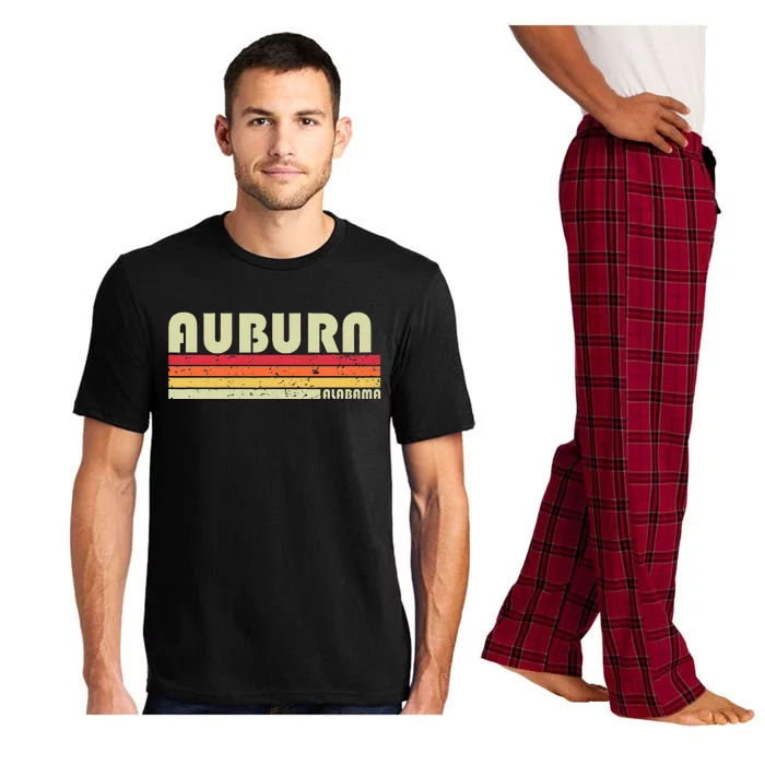 Auburn Al Alabama Funny City Home Roots Gift Retro 70s 80s Pajama Set