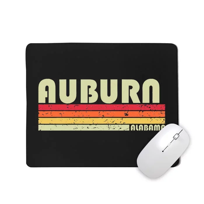 Auburn Al Alabama Funny City Home Roots Gift Retro 70s 80s Mousepad