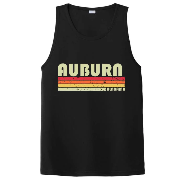 Auburn Al Alabama Funny City Home Roots Gift Retro 70s 80s Performance Tank