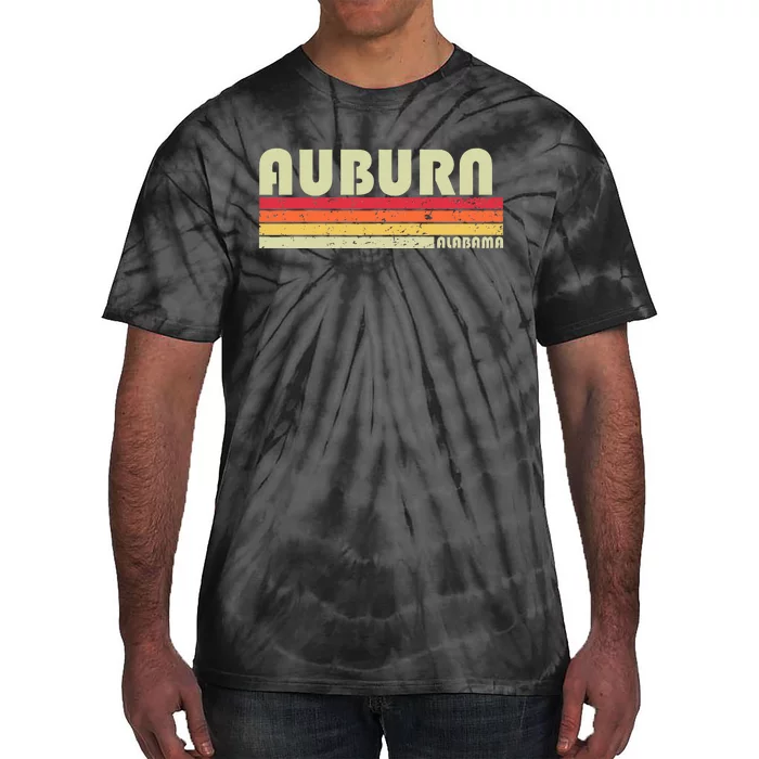 Auburn Al Alabama Funny City Home Roots Gift Retro 70s 80s Tie-Dye T-Shirt