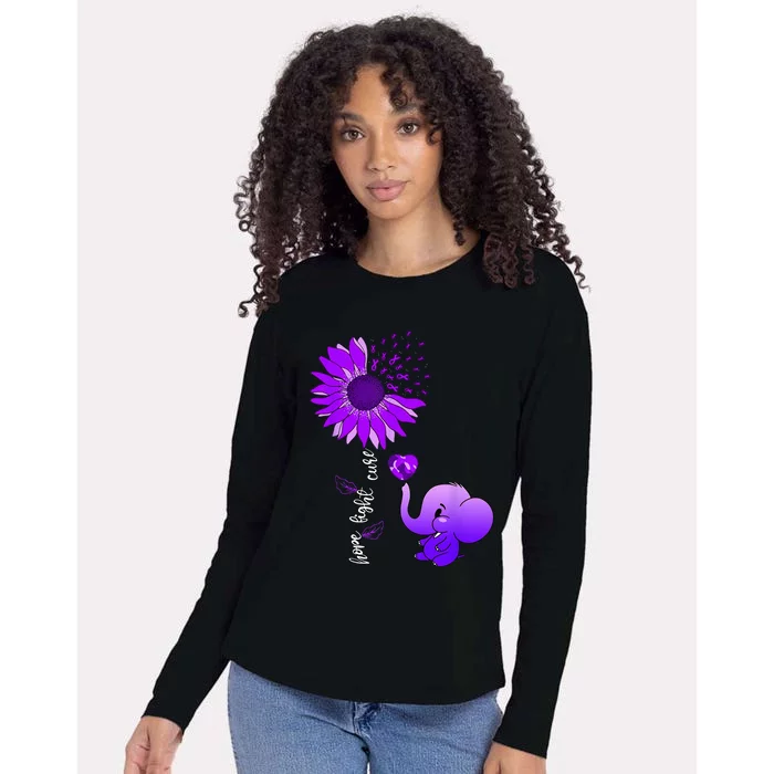 Alzheimers Awareness Womens Cotton Relaxed Long Sleeve T-Shirt