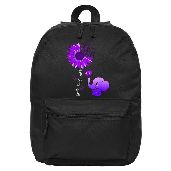 Alzheimers Awareness 16 in Basic Backpack