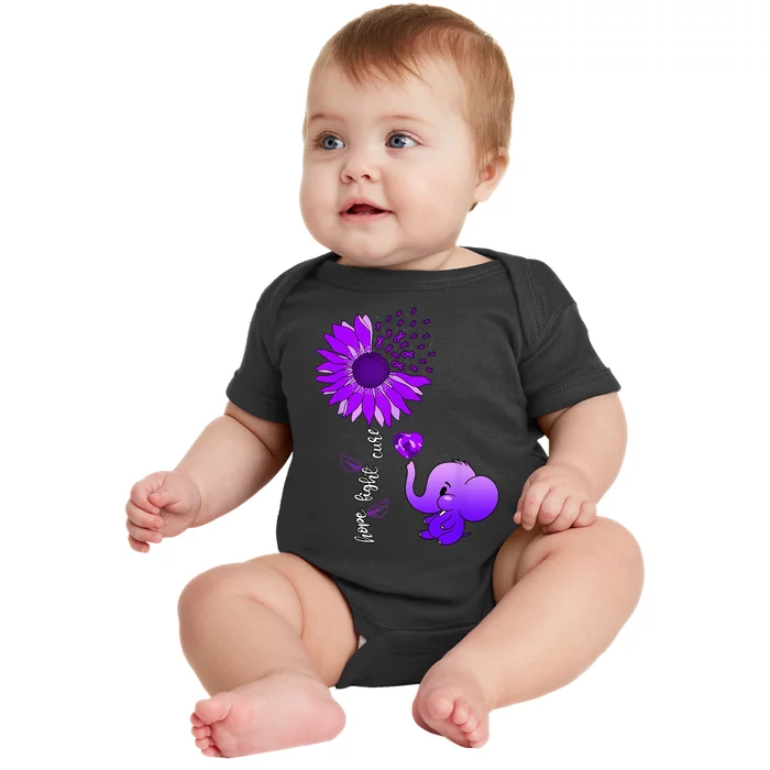 Alzheimers Awareness Baby Bodysuit