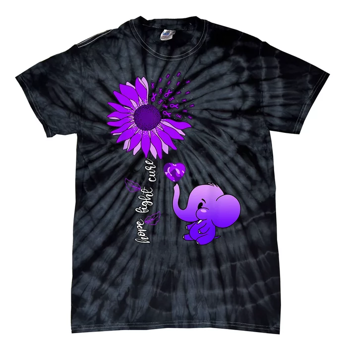 Alzheimers Awareness Tie-Dye T-Shirt