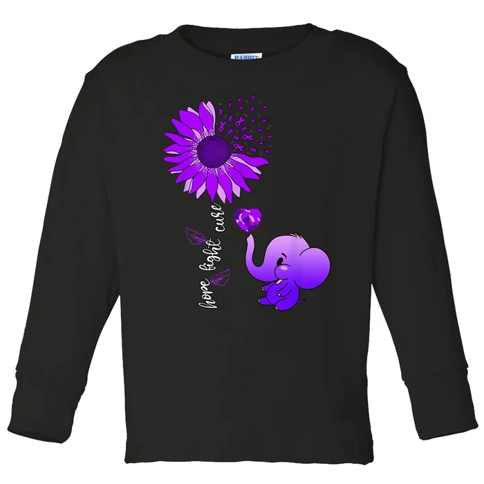 Alzheimers Awareness Toddler Long Sleeve Shirt