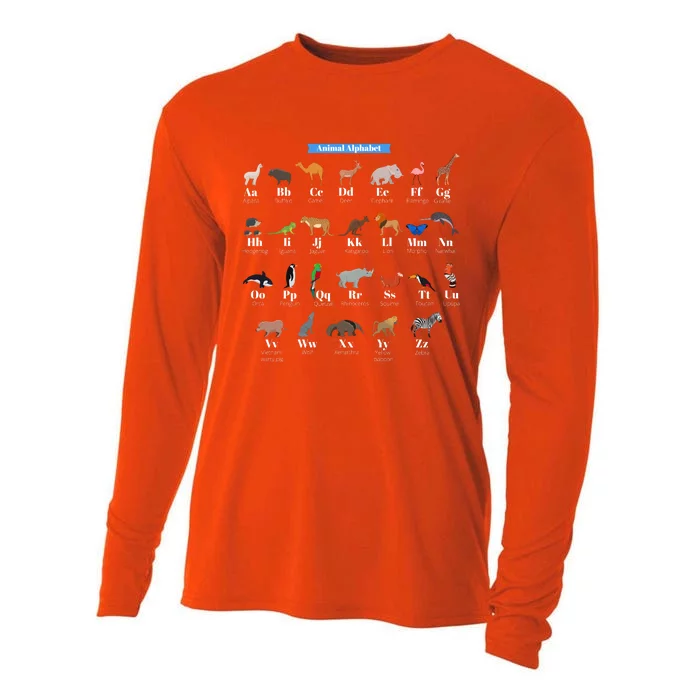 Animal Alphabet Cooling Performance Long Sleeve Crew