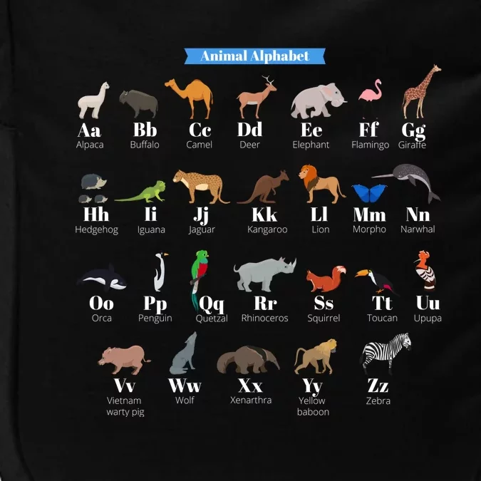 Animal Alphabet Impact Tech Backpack