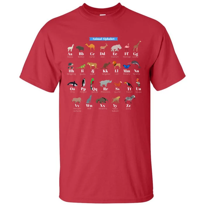 Animal Alphabet Tall T-Shirt