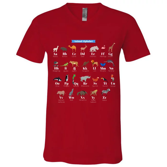 Animal Alphabet V-Neck T-Shirt