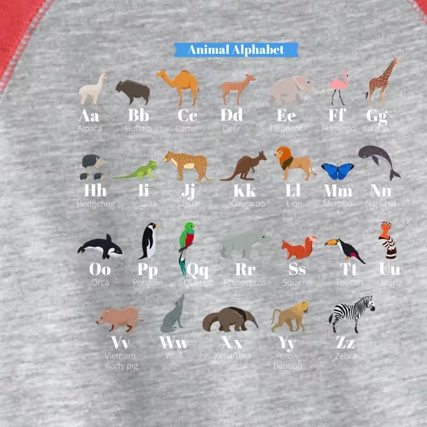 Animal Alphabet Toddler Fine Jersey T-Shirt