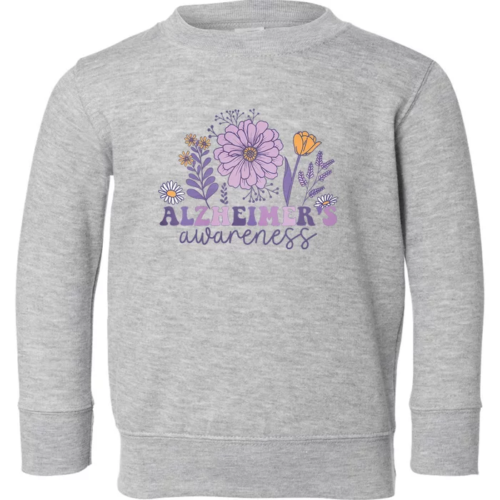 Alzheimer Alzheimers Awareness Dementia Awareness Retro Toddler Sweatshirt