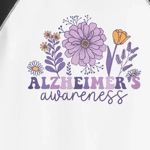 Alzheimer Alzheimers Awareness Dementia Awareness Retro Toddler Fine Jersey T-Shirt