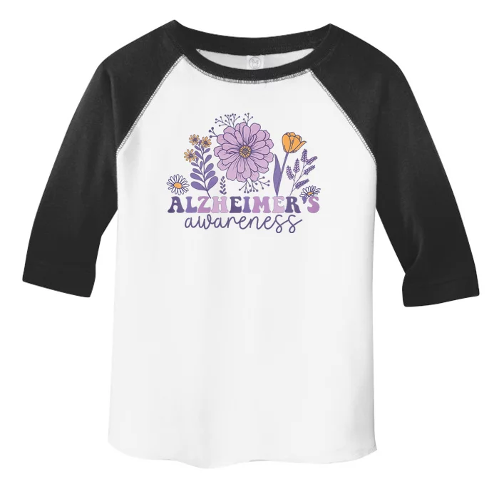 Alzheimer Alzheimers Awareness Dementia Awareness Retro Toddler Fine Jersey T-Shirt