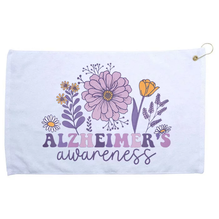 Alzheimer Alzheimers Awareness Dementia Awareness Retro Grommeted Golf Towel