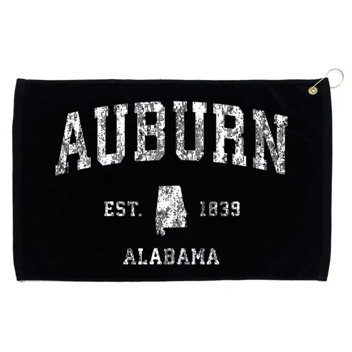 Auburn Alabama Al Vintage Athletic Sports Design Grommeted Golf Towel