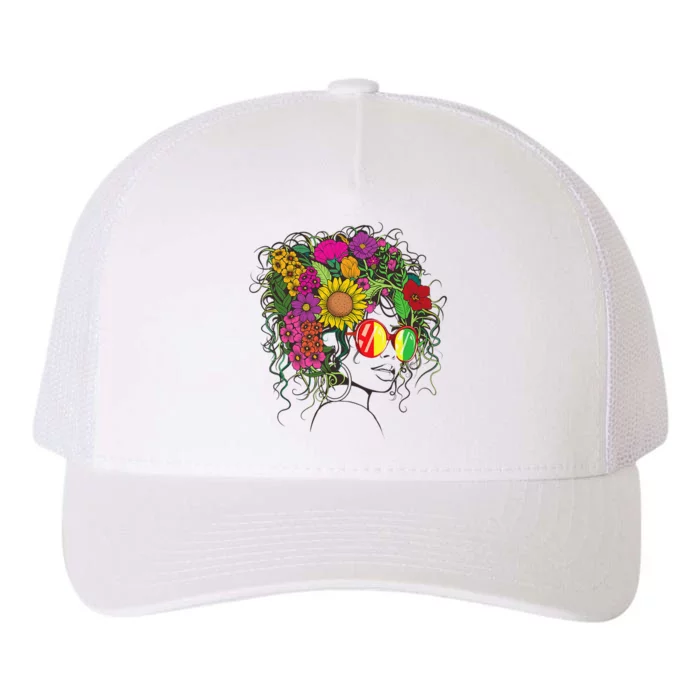 Afro African American  Black Melanin Queen Juneteenth Yupoong Adult 5-Panel Trucker Hat