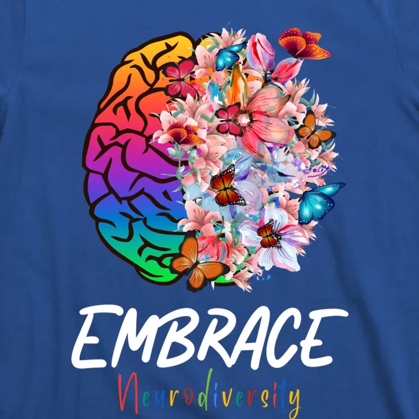 Asd Adhd Autism Awareness Brain A Embrace Neurodiversity Cool Gift T-Shirt