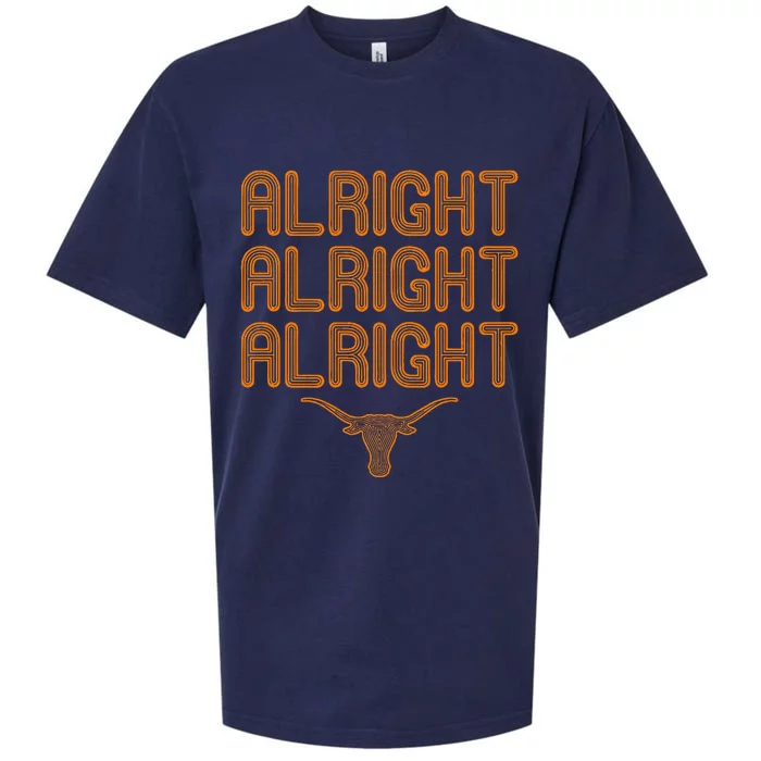 Alright Alright Alright Texas Bull Texas Pride State Usa Sueded Cloud Jersey T-Shirt