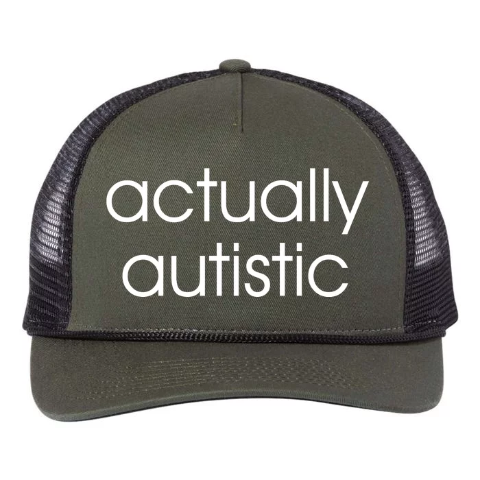 Actually Autistic Retro Rope Trucker Hat Cap