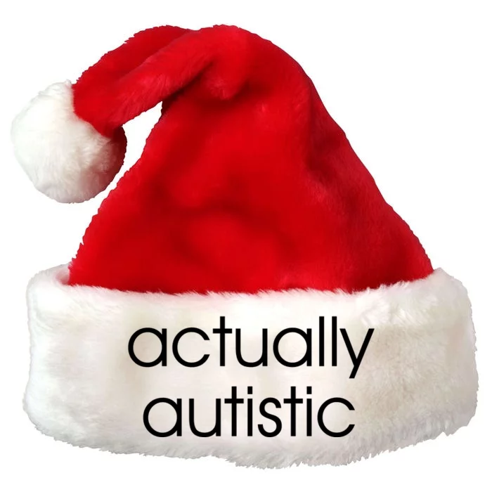 Actually Autistic Premium Christmas Santa Hat