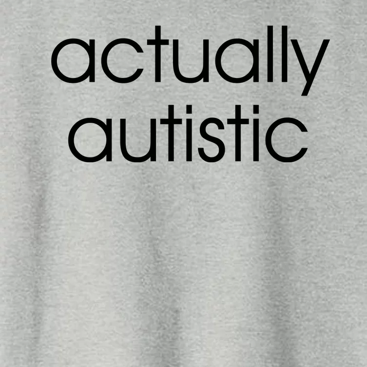 Actually Autistic Women's Crop Top Tee