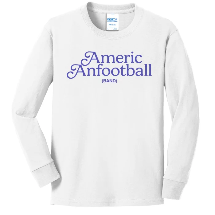 Americ Anfootball Kids Long Sleeve Shirt