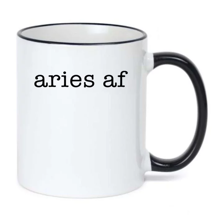 Aries AF Astrology March April Birthday Zodiac Funny Gift Black Color Changing Mug