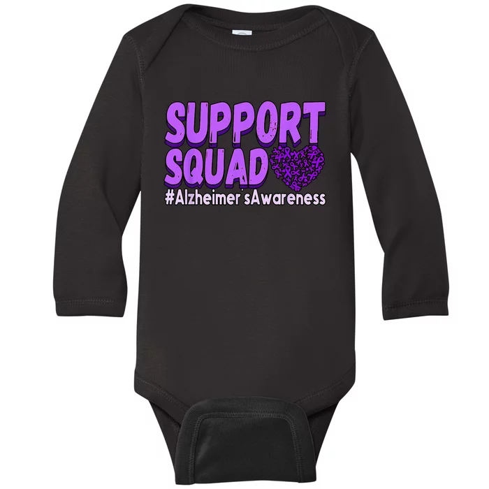 Alzheimers Awareness Baby Long Sleeve Bodysuit