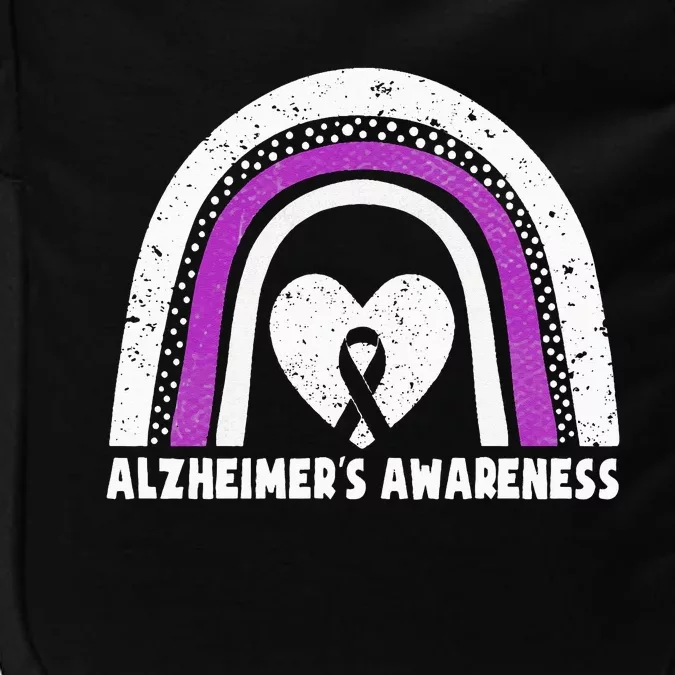 Alzheimers Awareness Alzheimers Purple Rainbow Cute Impact Tech Backpack