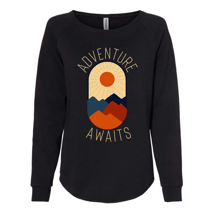 Adventure Awaits Womens California Wash Sweatshirt