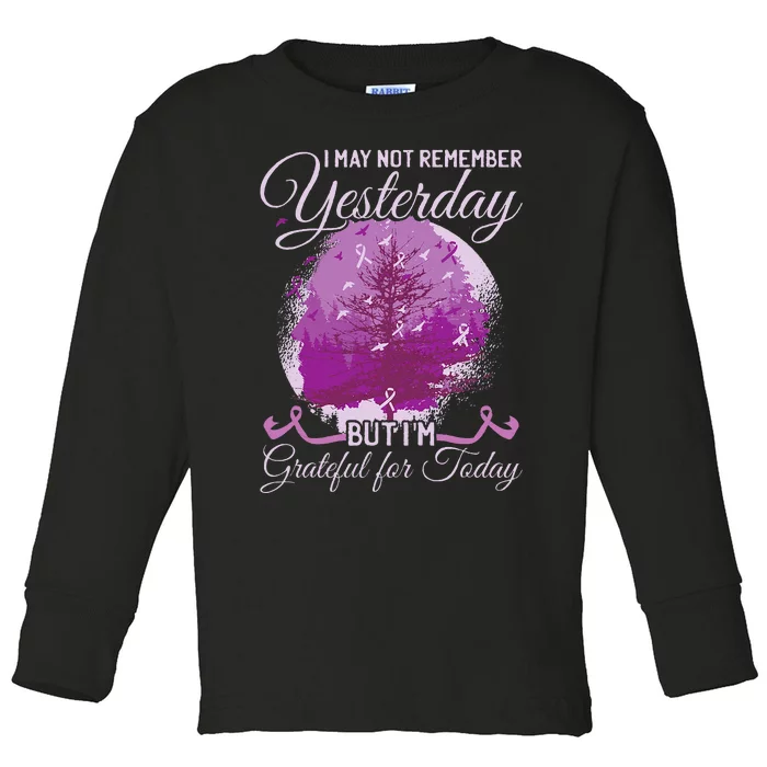 Alzheimers Awareness Toddler Long Sleeve Shirt