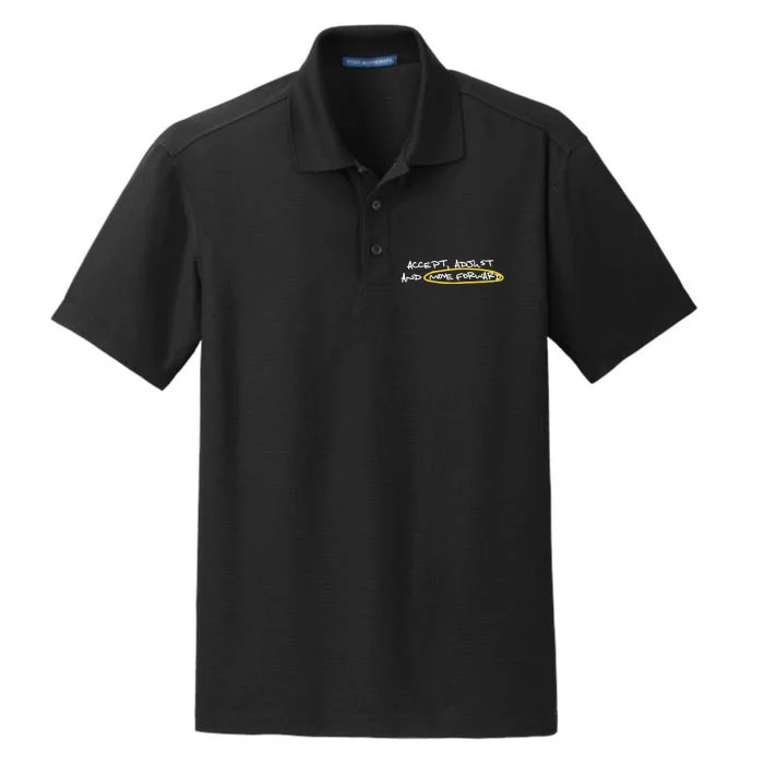 Accept Adjust And Move Forward Dry Zone Grid Performance Polo