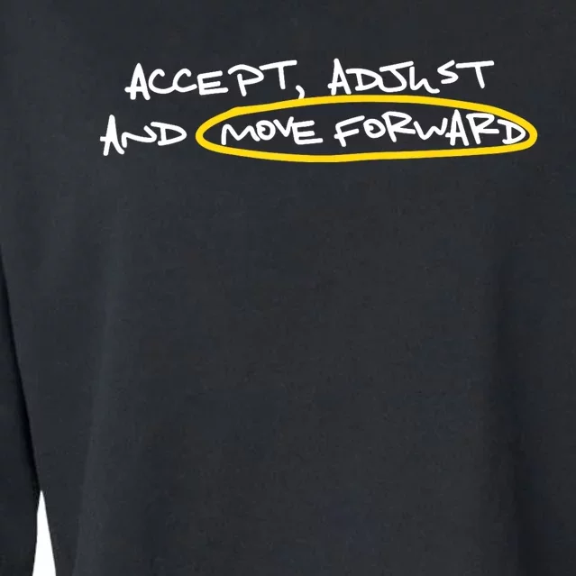 Accept Adjust And Move Forward Cropped Pullover Crew