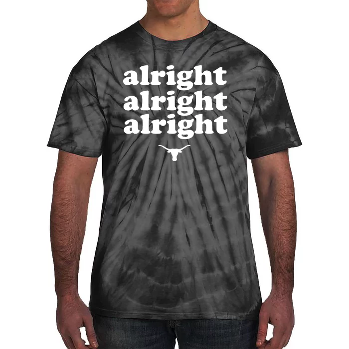 Alright, Alright, Alright Texas Bull Texas Pride State USA Tie-Dye T-Shirt