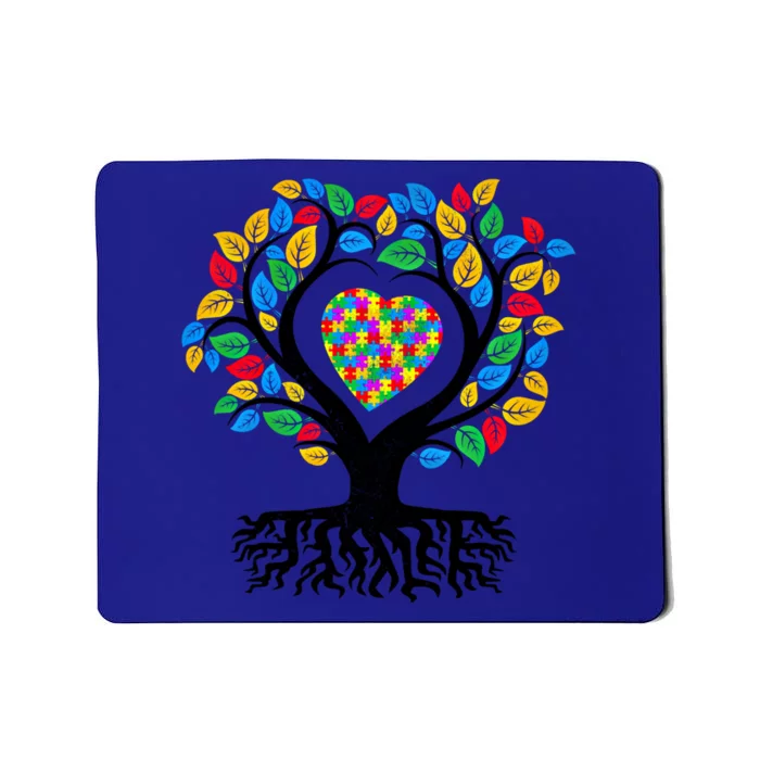 African American Autism Tree Love Life Awareness Month Asd Gift Mousepad